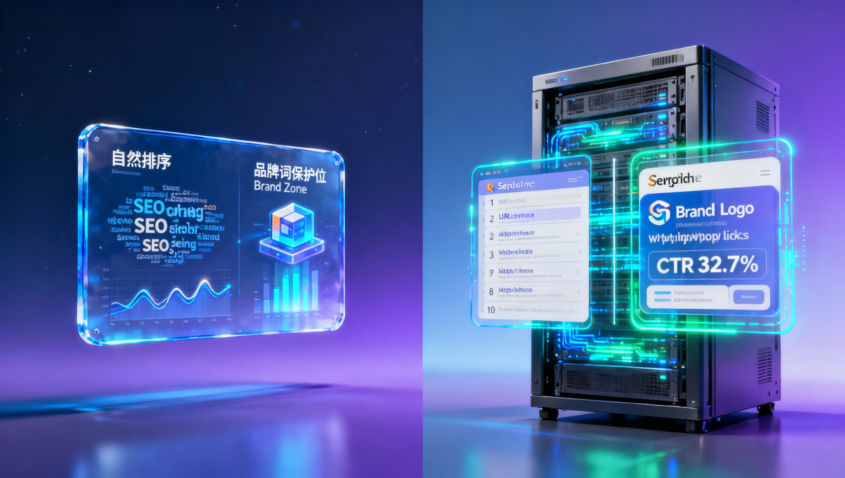 サイトマネージャーツールのSEO分析レポートにおける「キーワード順位変動」は、「自然検索」と「ブランド語保護ポジション」を区別しているか？