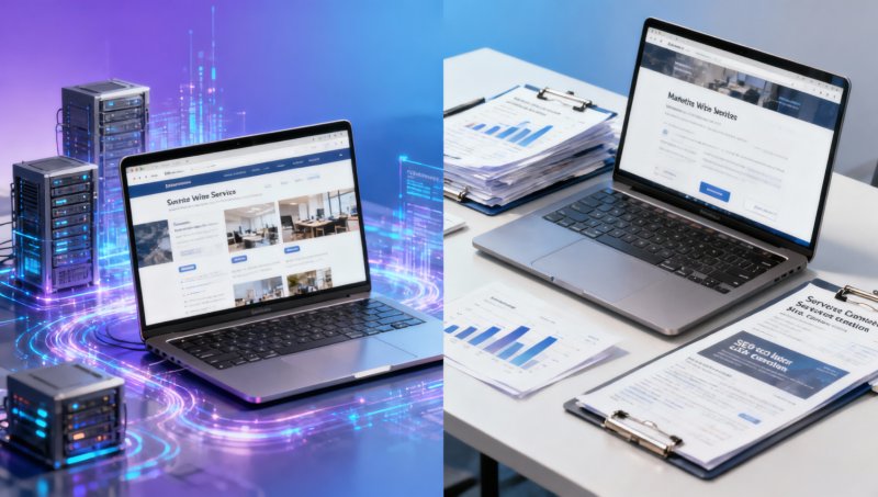 マーケティング型Webサイトはサービス業の企業に適していますか