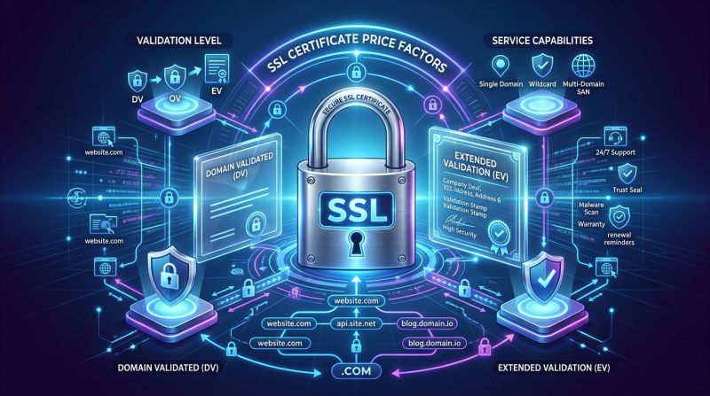 SSL証明書の価格はどのような要因に影響されますか？