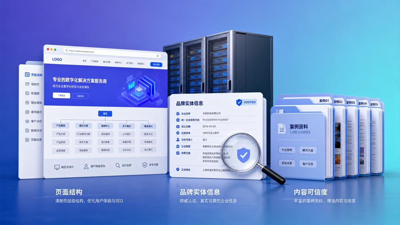 AI検索でウェブサイトを推薦されるにはどうすればよいですか？ページ構造、実体情報、およびコンテンツの信頼性が鍵です