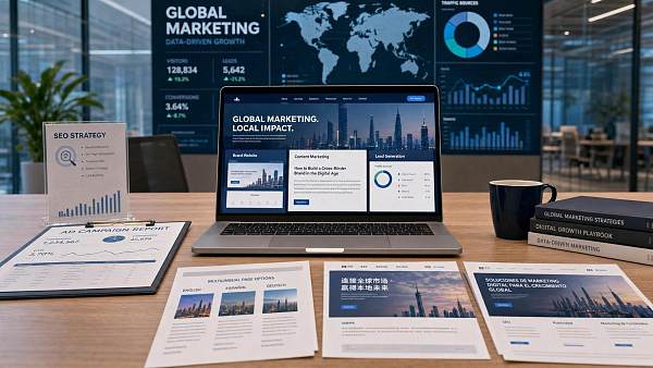 AI B2B平台品牌出海怎么做？官网、内容和获客渠道如何配合
