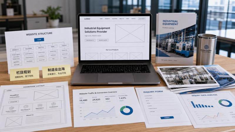 製造業企業は海外向け公式サイト構築をどのように進めるべきか？セクション設計と問い合わせ転換の考え方を詳しく解説