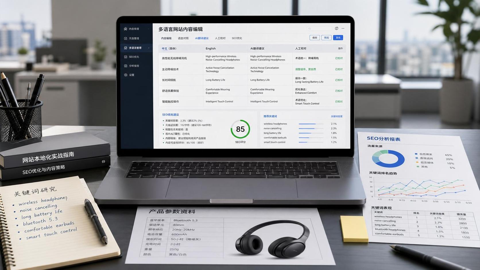 AIによるウェブサイト翻訳と人間による翻訳には、どれほどの違いがあるのでしょうか？SEO、コンバージョン率、用語の正確性を比較します。