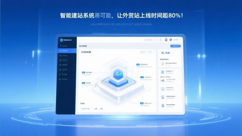 AI 웹빌더 시스템으로 수출 전용 외贸 사이트 구축 시간을 80% 단축!