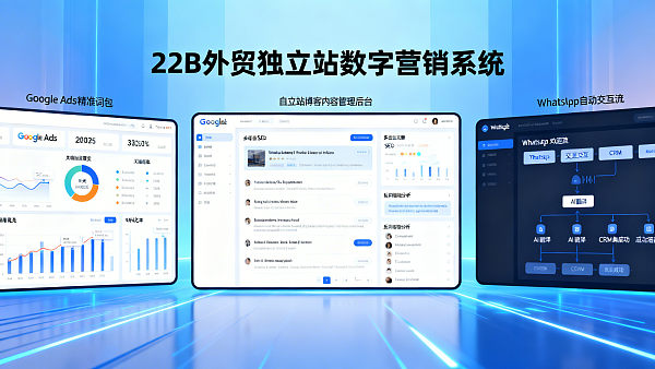 외국 독립 사이트는 어떻게 고객을 확보할까? 2026년 실효 전략: Google Ads 정확 키워드 패키지+독립 사이트 블로그 역방향 링크+WhatsApp 자동 환영 흐름
