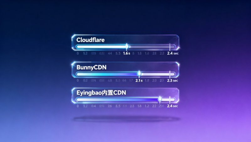 해외 웹사이트 접속 속도가 느릴 때 어떻게 해결하나요? Cloudflare, BunnyCDN, Eyingbao 내장 CDN의 중동 노드에서 실제 첫 화면 로딩 차이 비교
