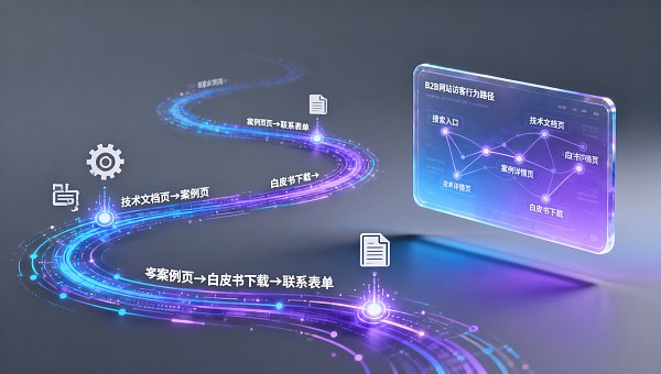 网站流量监控工具默认统计UV，但B2B企业更该盯紧‘有效访客路径’