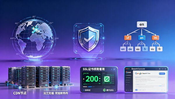 跨境网站搭建服务合同里没写明的3项隐性责任：CDN节点归属、SSL证书续期主体、多语言sitemap提交记录