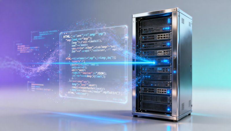 AI 번역 API가 JSON 형식으로 정확히 반환되지만 HTML 엔티티 인코딩을 처리하지 않아 웹페이지 소스 코드에 깨진 문자가 나타납니다