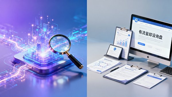 营销型网站为什么有流量却没询盘