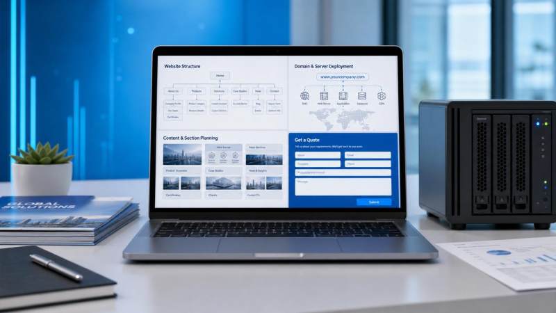 외무 사이트 구축 체크리스트에는 무엇이 있을까요? 도메인, 서버, 콘텐츠 및 전환 모듈을 한눈에