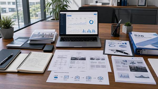 B2B外贸营销型网站设计怎么做？提升信任感和询盘率的页面结构建议