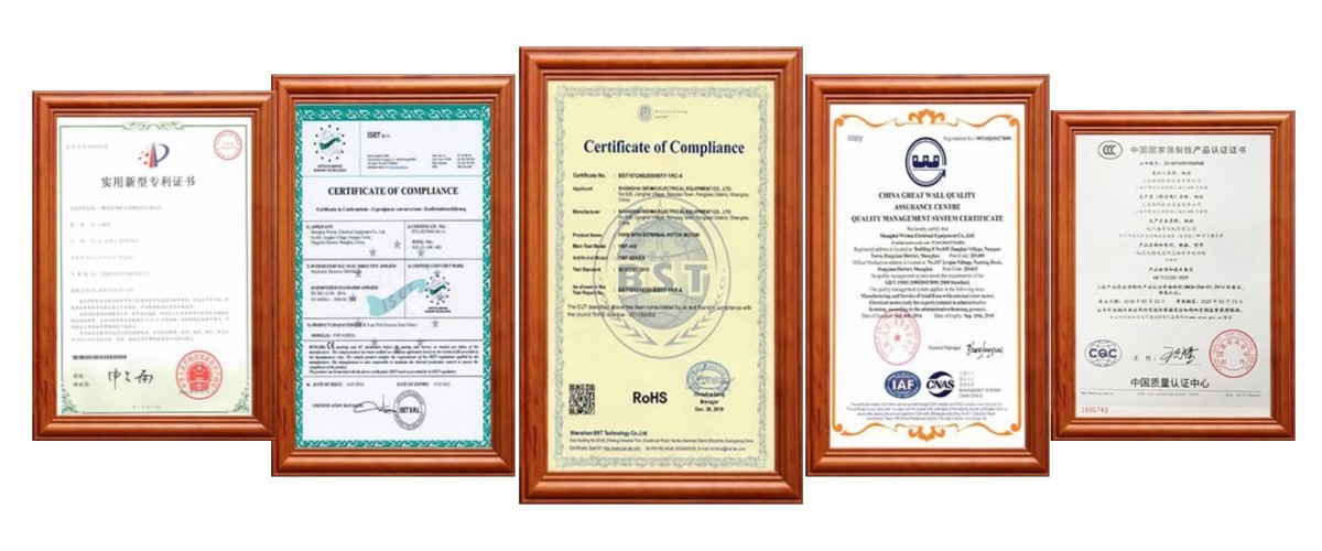 Weima Qualification Certificate