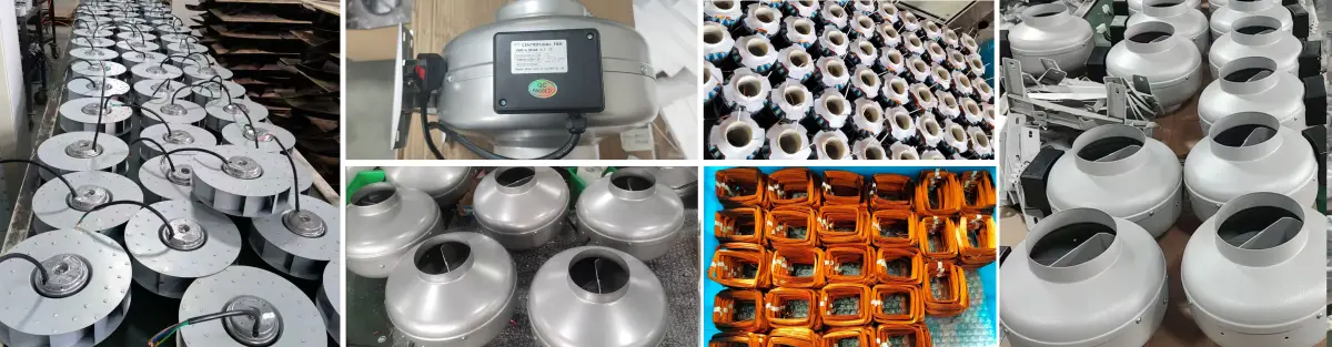 Circular Metal Inline Duct Fan – Ideal for Long-Duct Ventilation & HVAC Systems