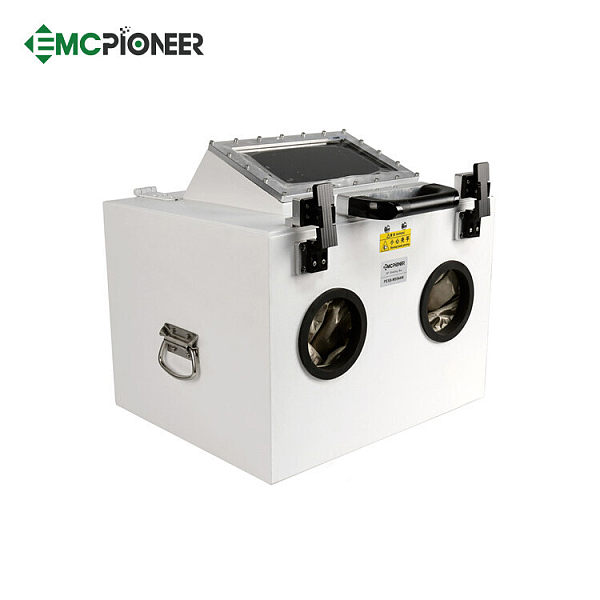 RF box with window and gloves