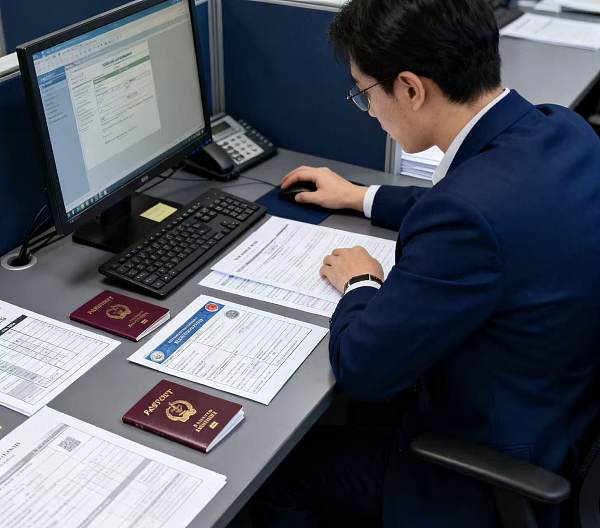 签证办理示意图