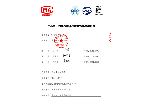 YE3-160M-4報(bào)告