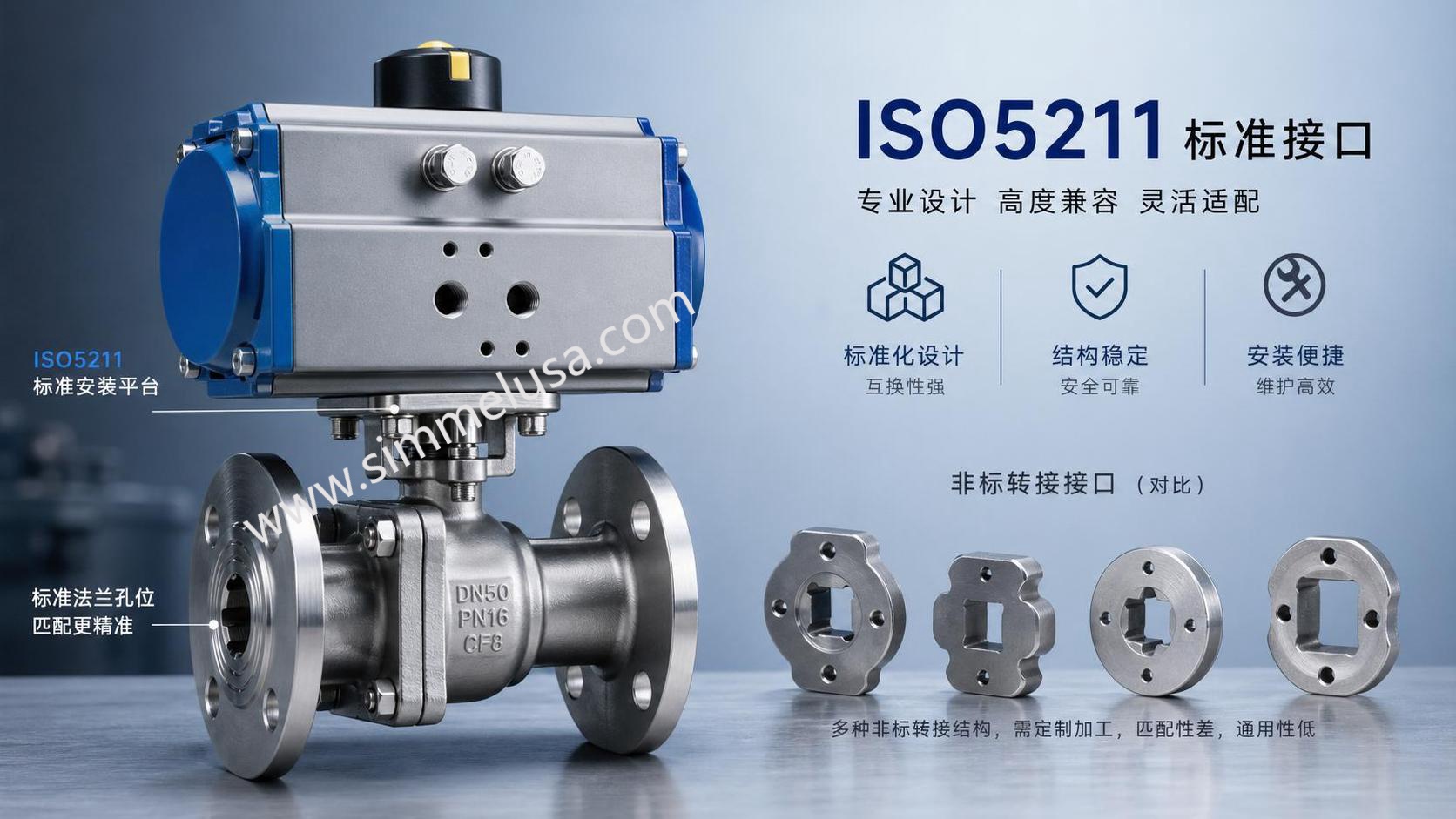 气动执行器ISO5211与非标接口有什么区别？标准化选型优势分析
