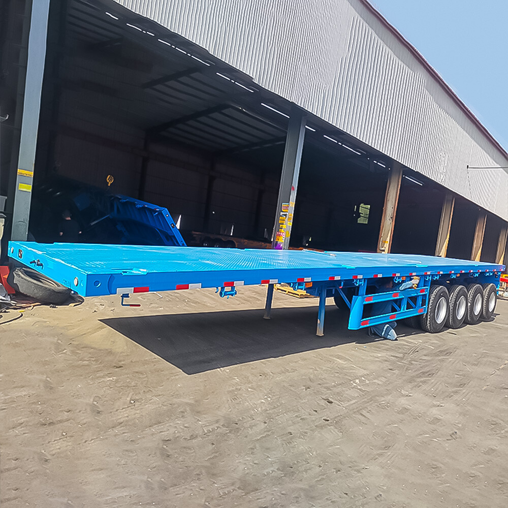 Flatbed Semi Truck Trailer