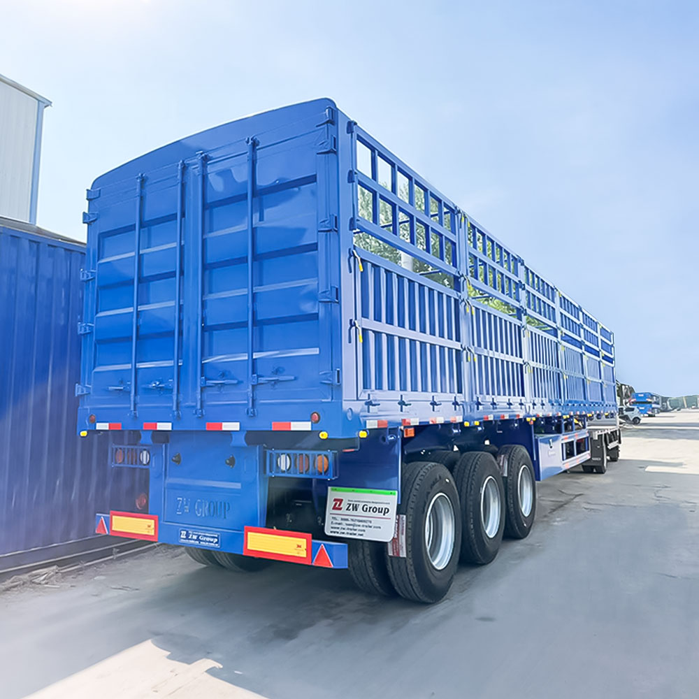 3 Axle Fence Trailer for Nigeria