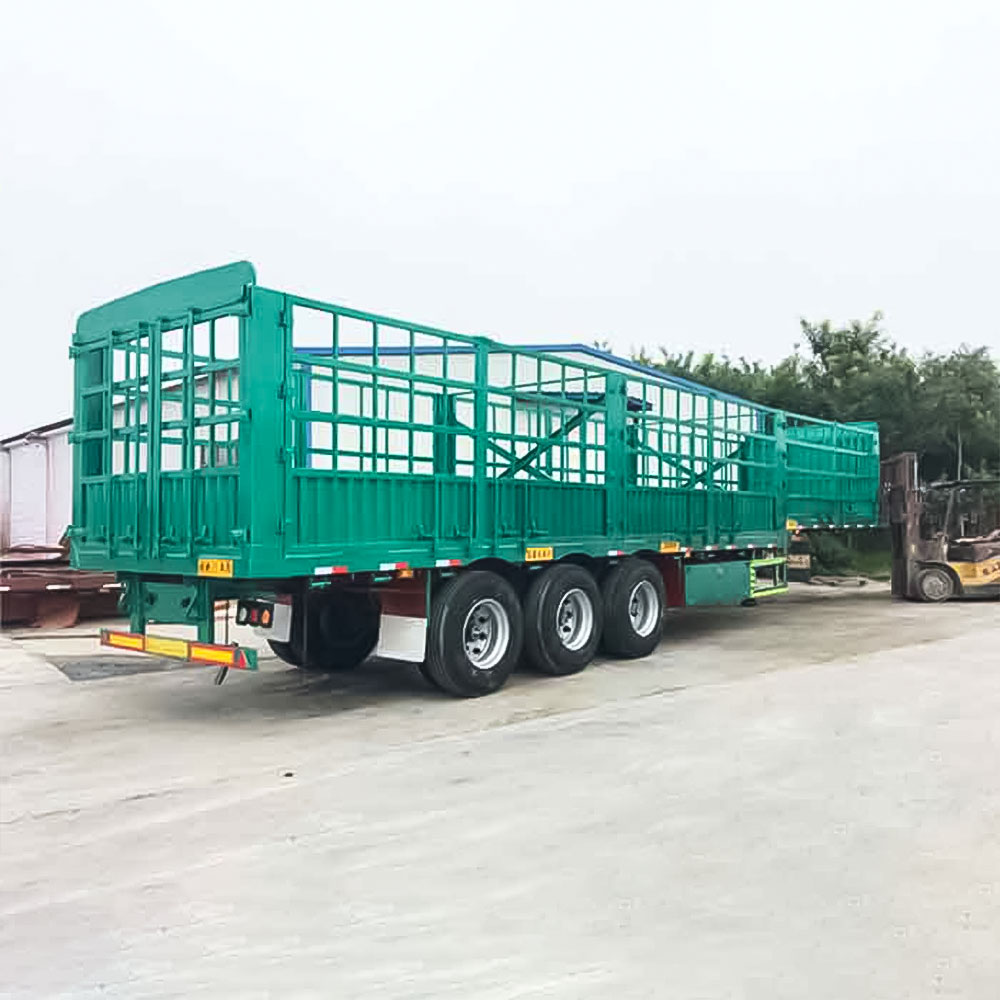60ton 3 Axle Fence Cargo Trailer