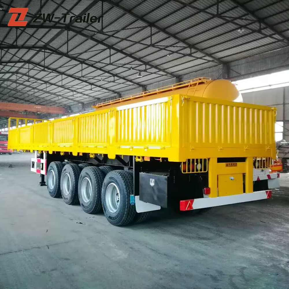 4 Axle 80 Ton Sidewall Semi Trailer