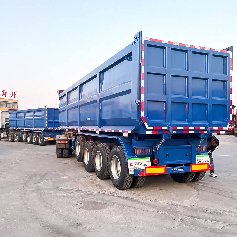 4 Axle 40 Cubic Tipper Semi Trailer