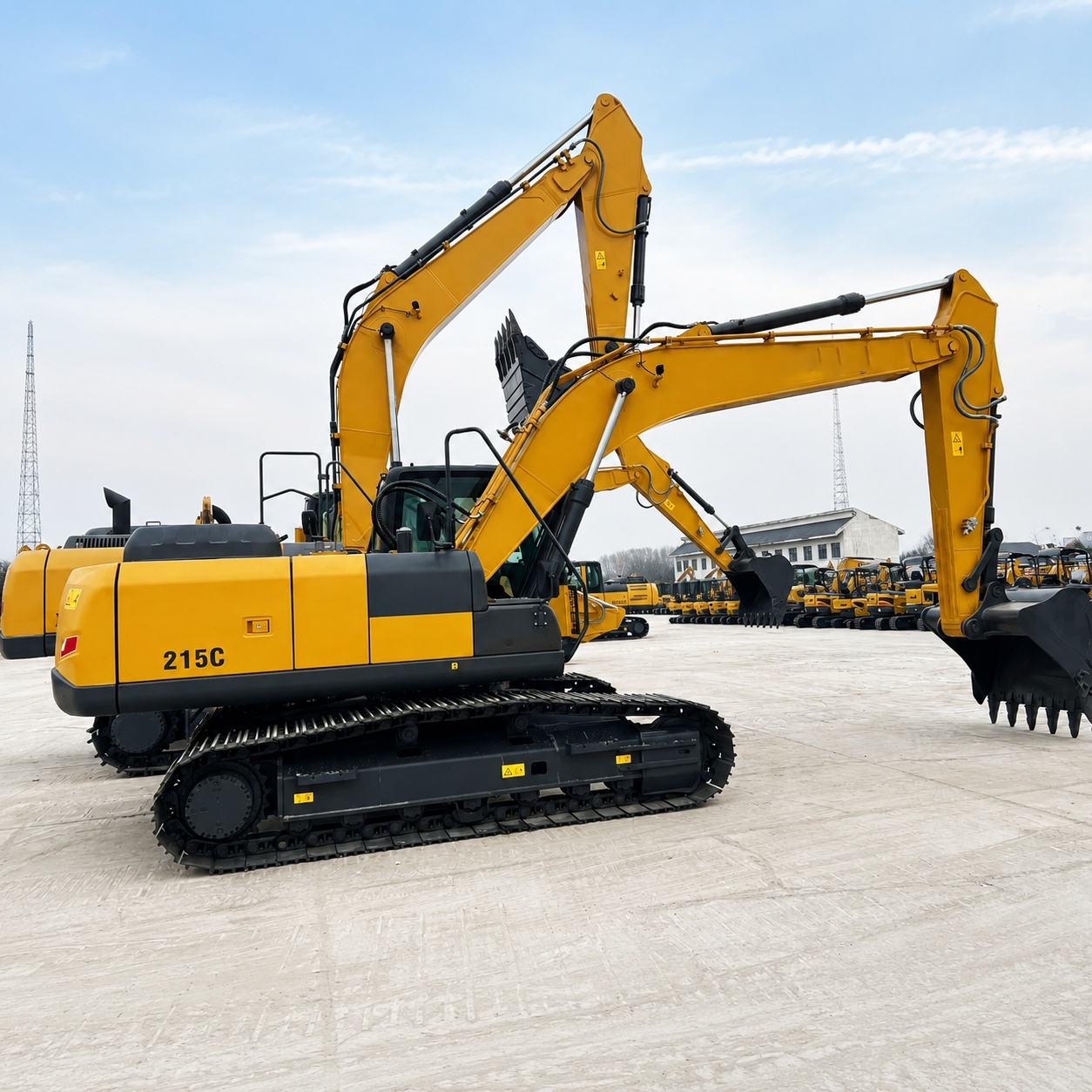 How the XCMG XE215C Hydraulic Excavator Optimizes Earthmoving Productivity