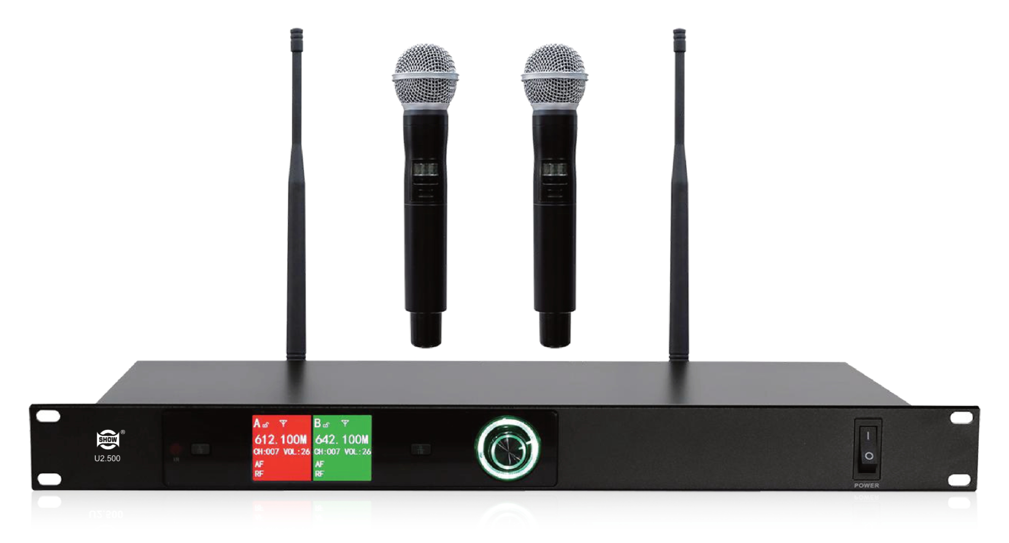 一拖二手持无线话筒U2.500