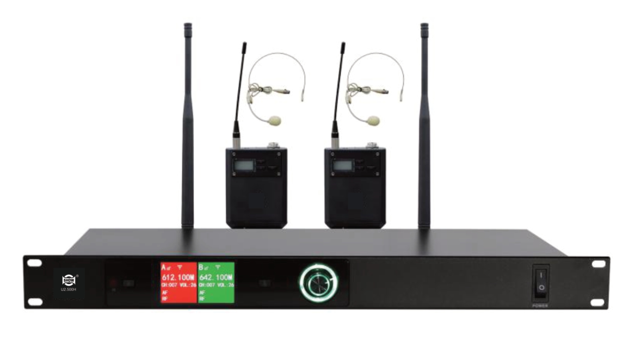 一拖二头戴无线话筒U2.500H 一拖二头戴无线话筒U2.500H