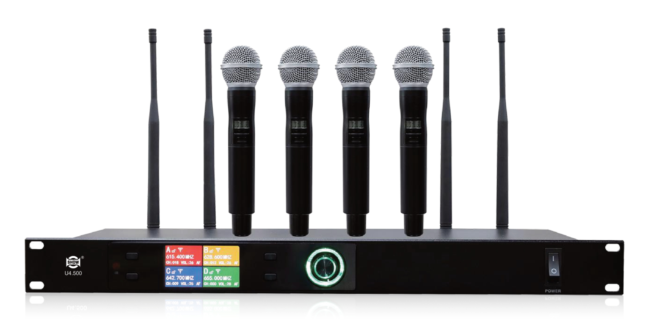 一拖四手持无线话筒U4.500 一拖四手持无线话筒U4.500