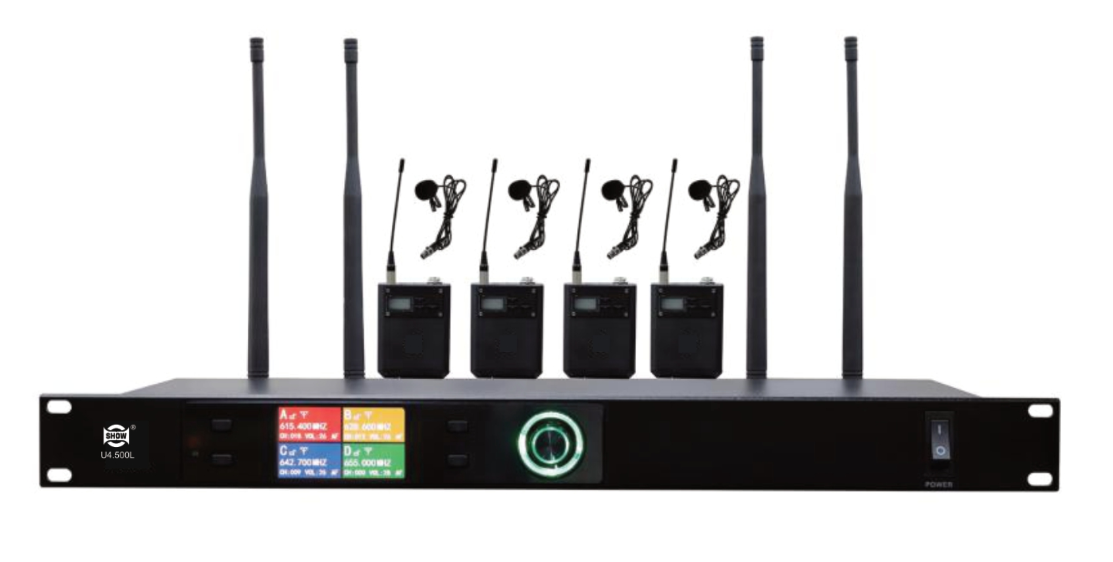 一拖四领夹无线话筒U4.500L 一拖四领夹无线话筒U4.500L