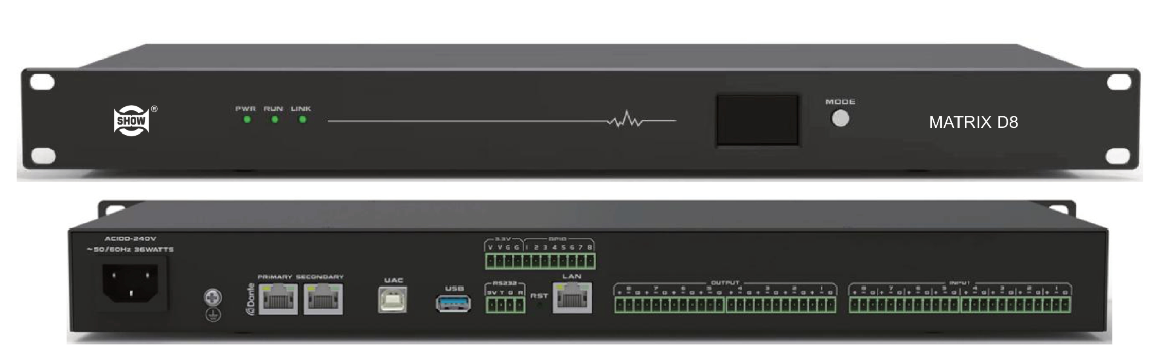 数字音频矩阵Dante版MATRIX D8 数字音频矩阵Dante版MATRIX D8