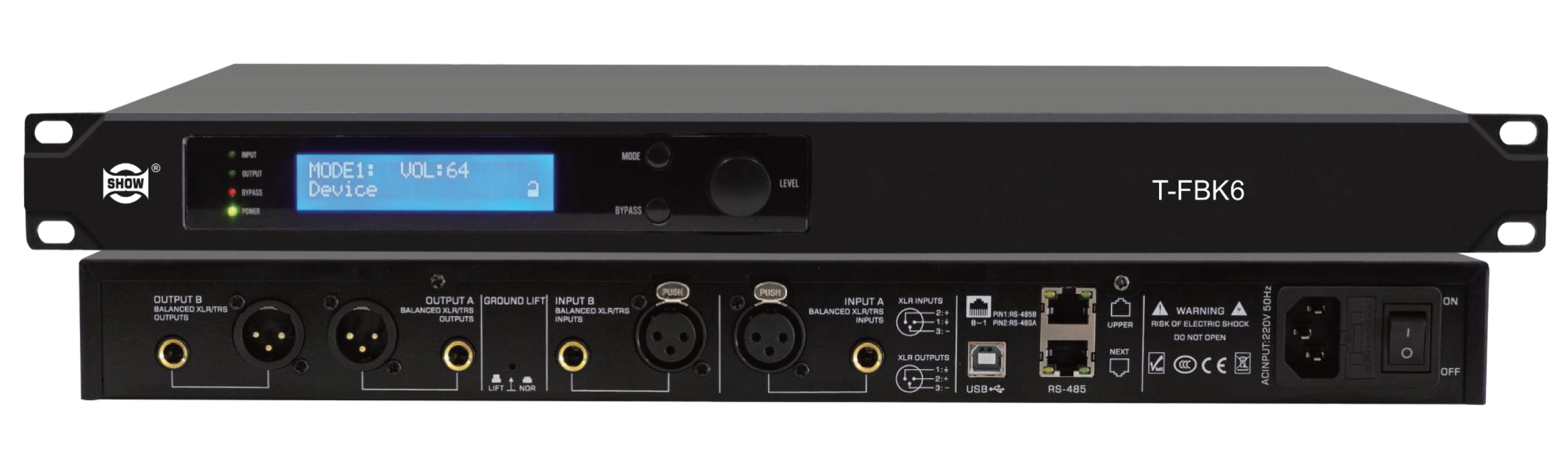 数字反馈抑制器T-FBK6 数字反馈抑制器T-FBK6