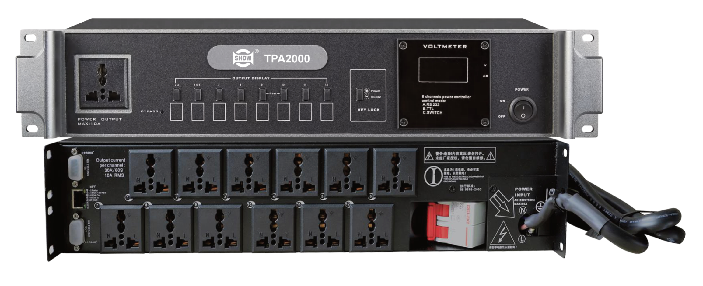 12路双滤波电源时序器TPA2000 12路双滤波电源时序器TPA2000