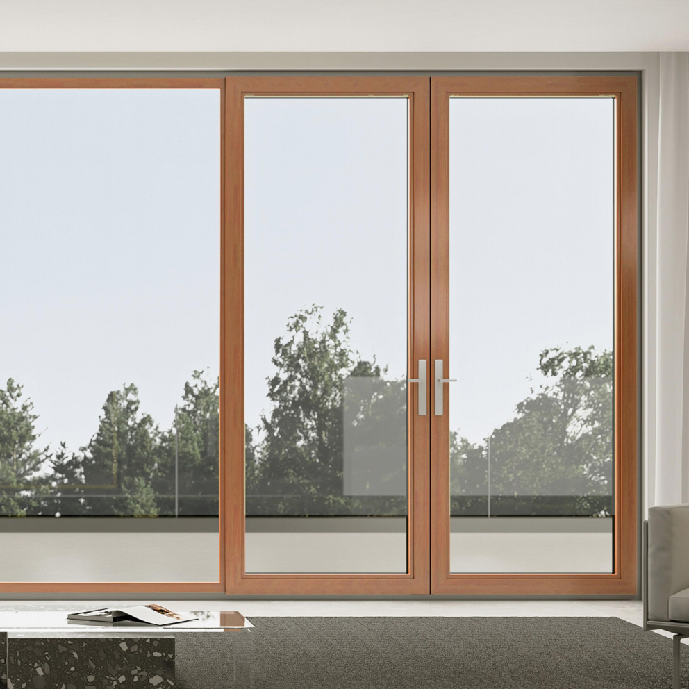 85 Series Aluminum Wood  Casement Doors