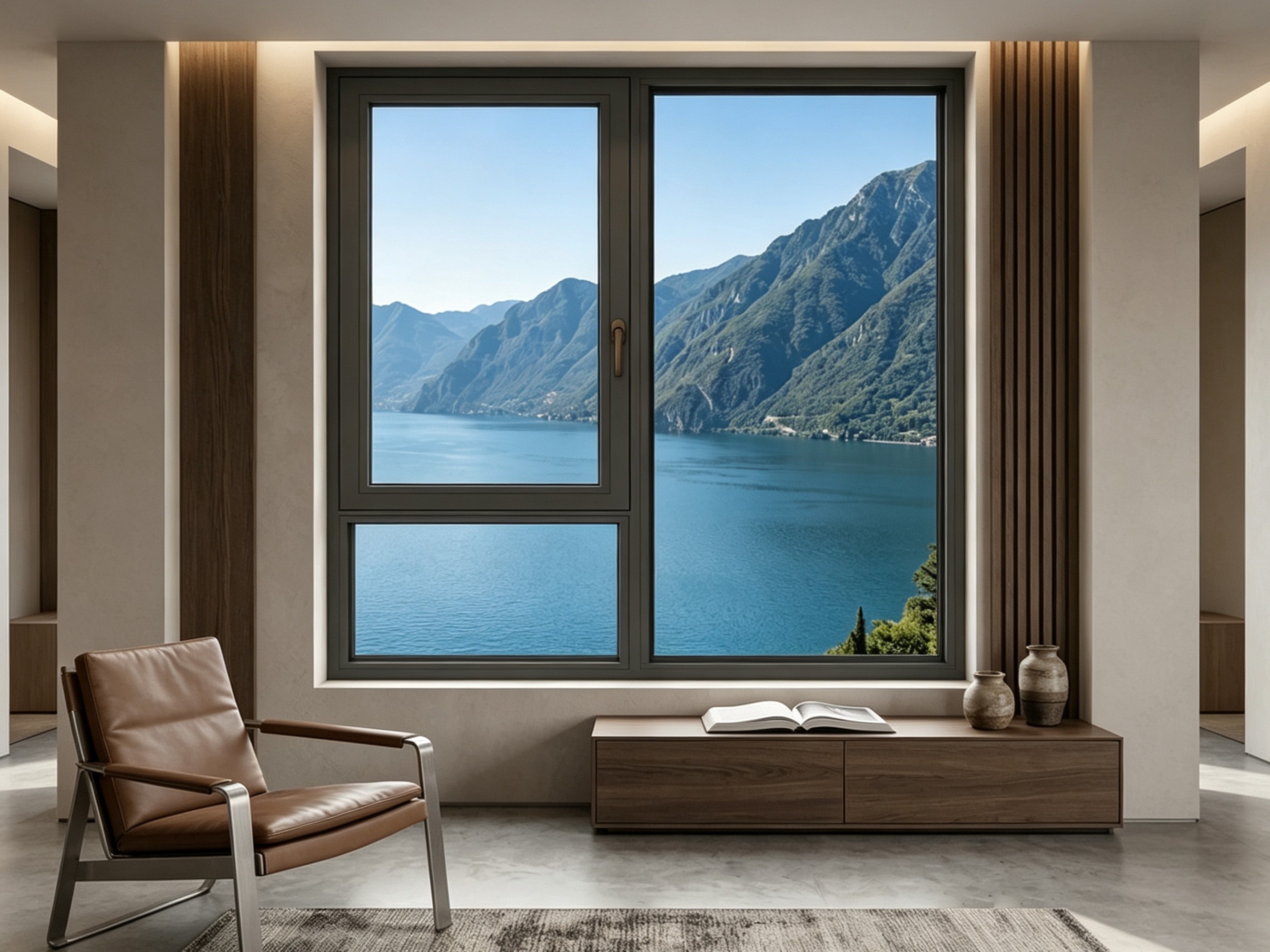 GR85 Passive Fiberglass Reinforced Polyurethane (FRPU) Inward-opening Casement Window