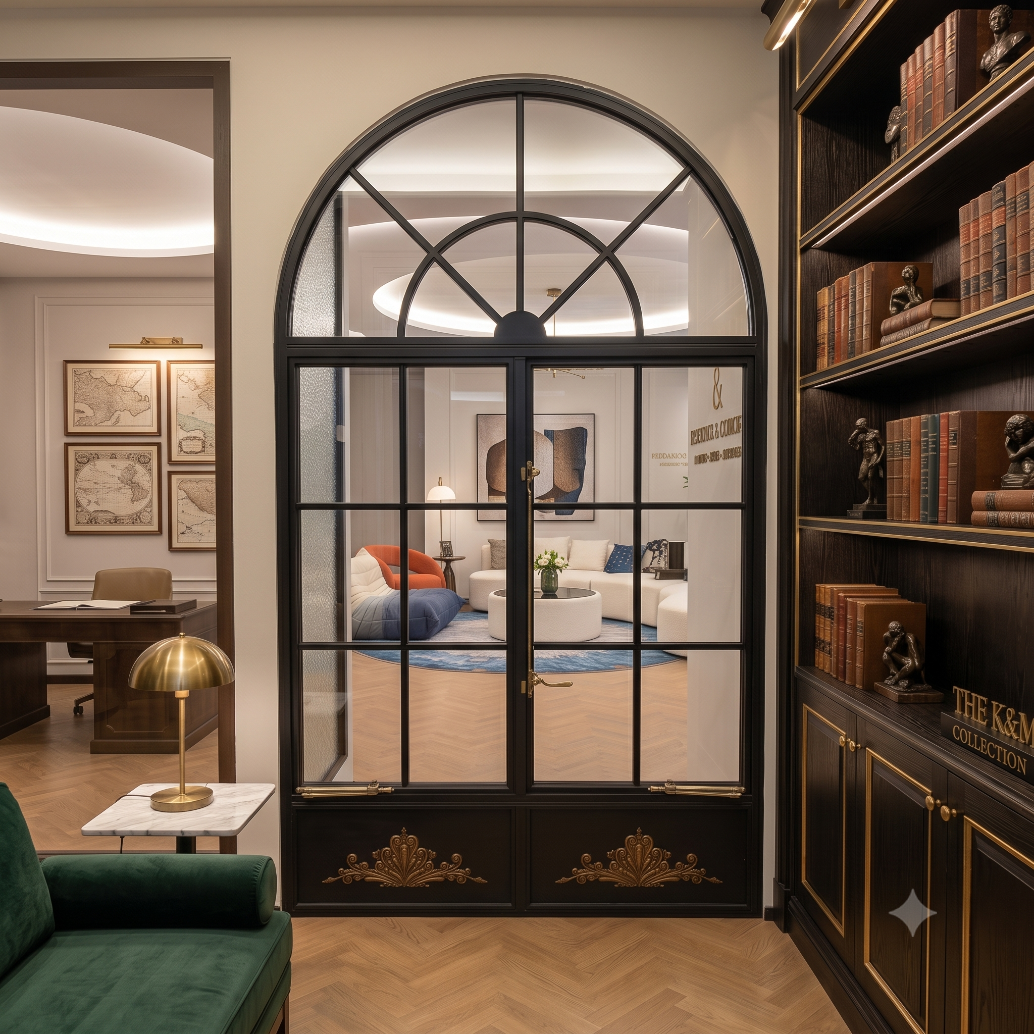 N70 Steel Look French Aluminum Casement Window