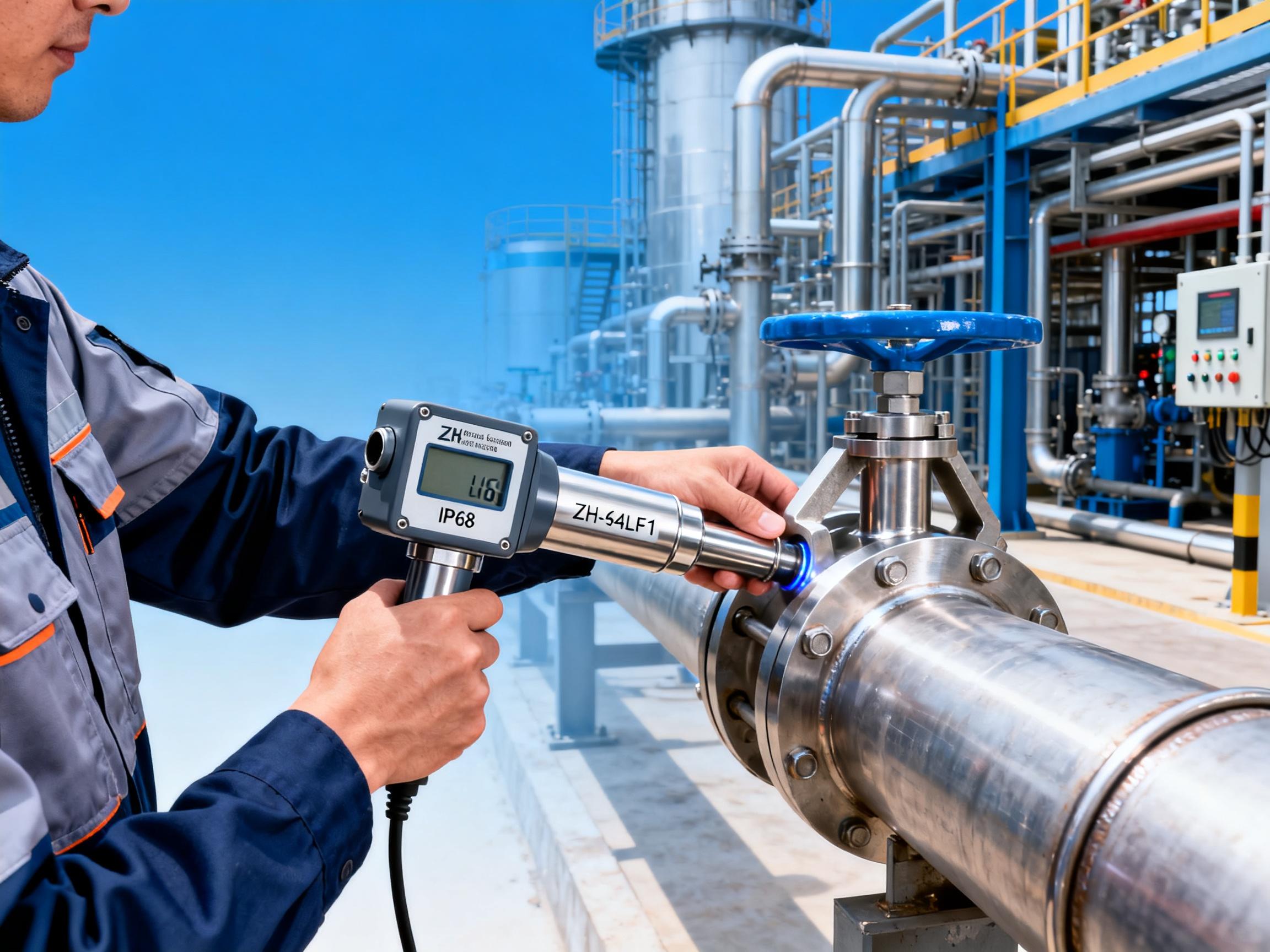 为什么越来越多工厂选择ZH-54LF1超声波流量传感器？这3个优势是关键
