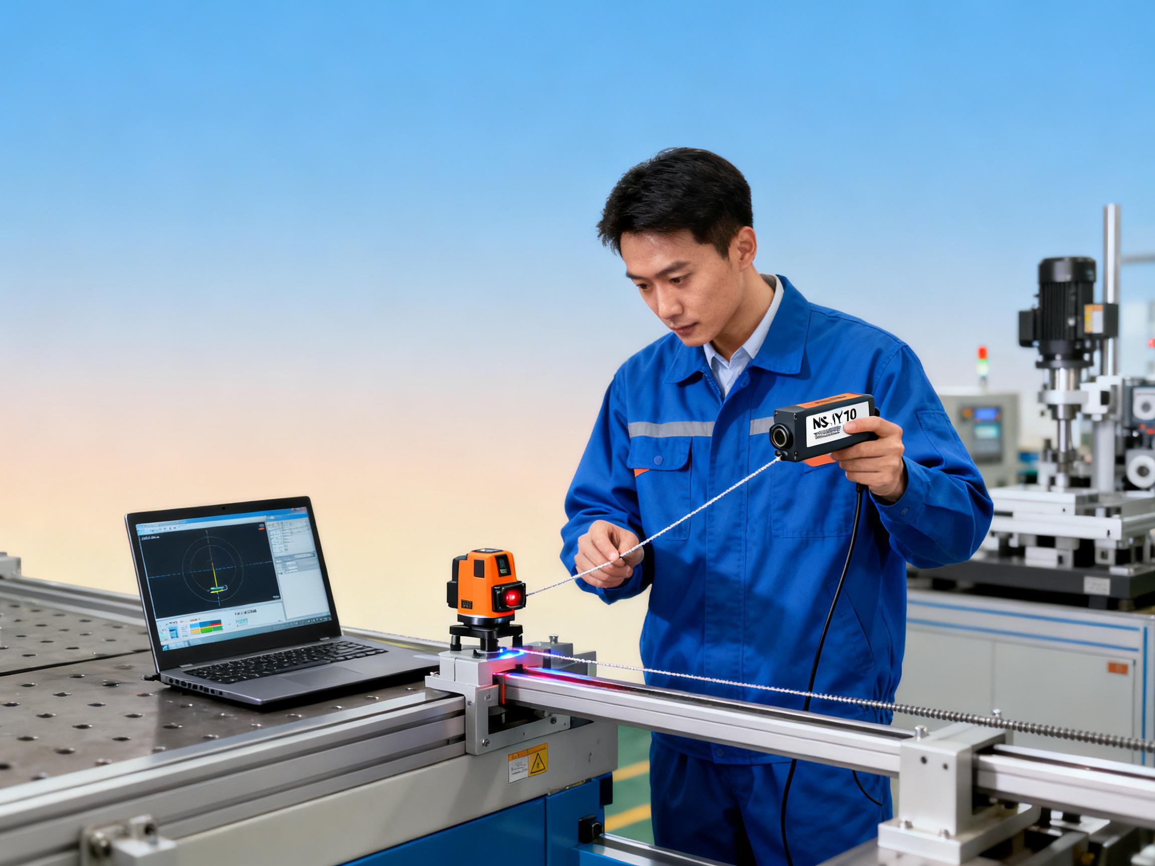 拉绳式电子尺测距不准？NS-WY10传感器的3个调试技巧