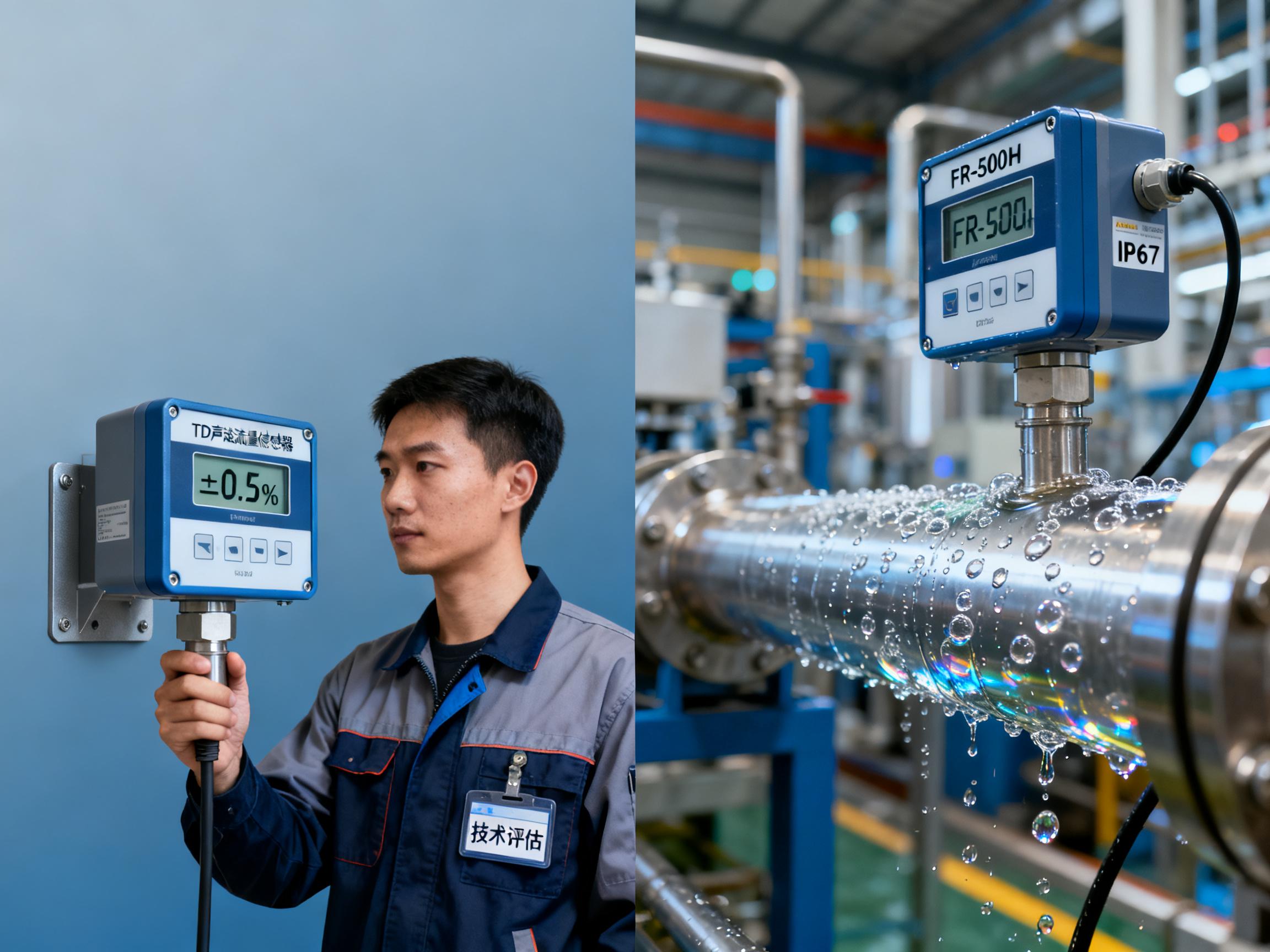 壁挂式超声波流量传感器选购指南：TDS-100H与FR-500H对比分析