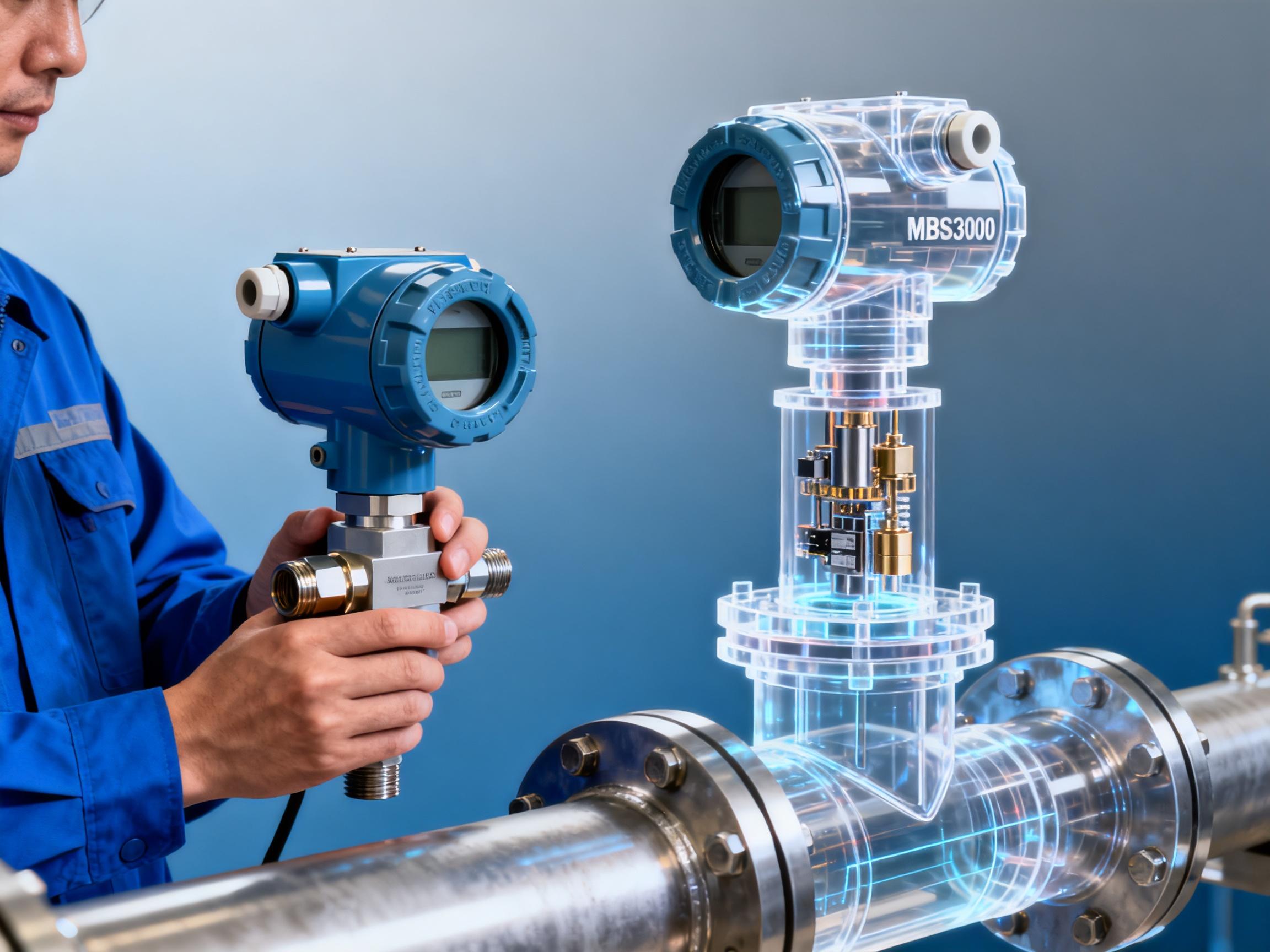 MBS3050压力变送器工作原理动画演示：扩散硅赫斯曼传感器核心结构拆解