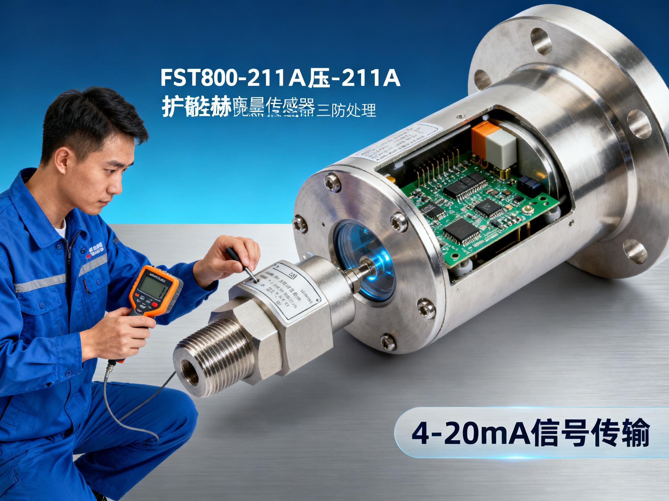 FST800-211A压力变送器拆解评测：扩散硅赫斯曼原装传感器的内部构造