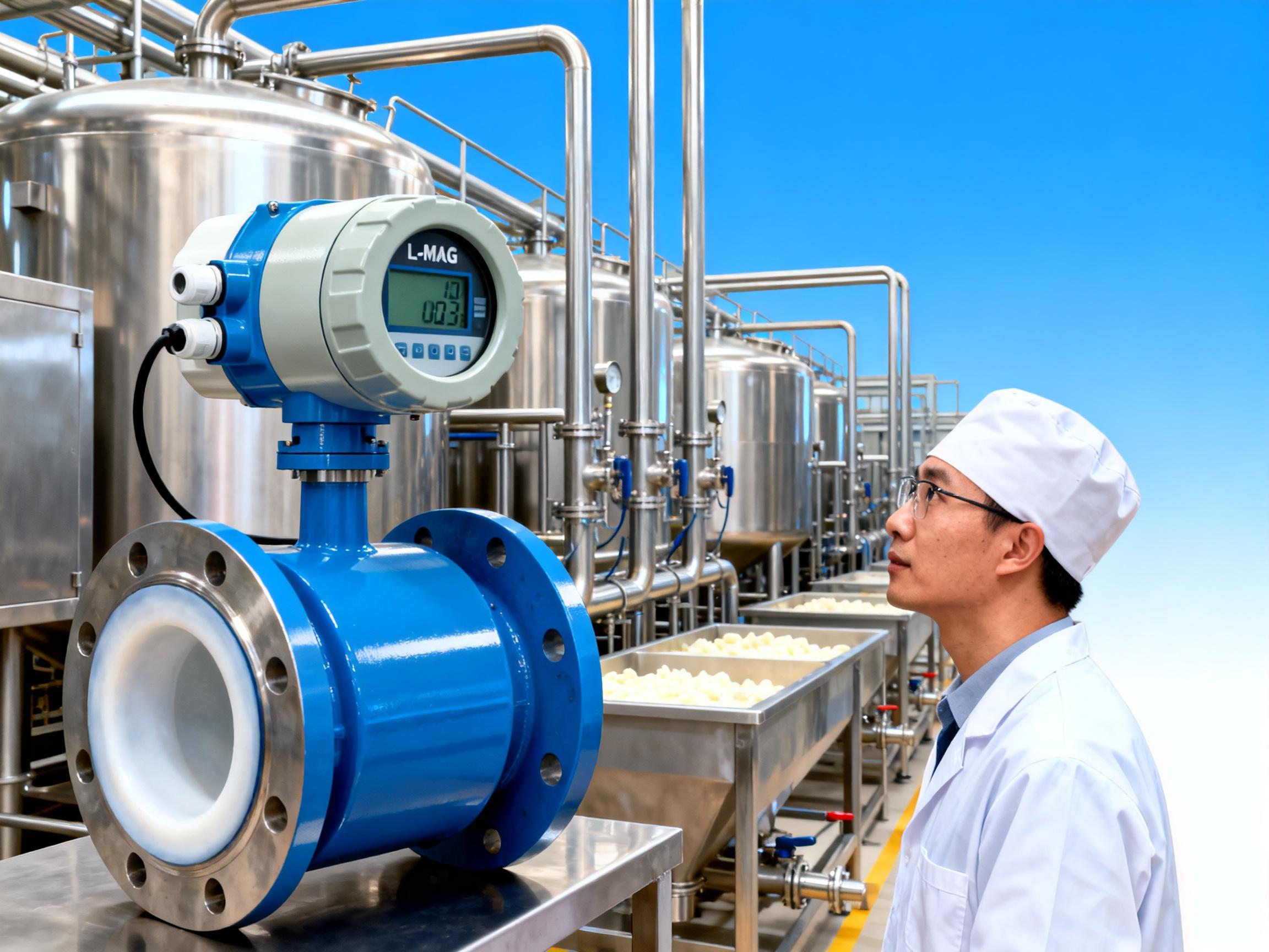 突发！L-MAG电磁流量计通过新国标认证，食品行业测量精度提升至0.2级
