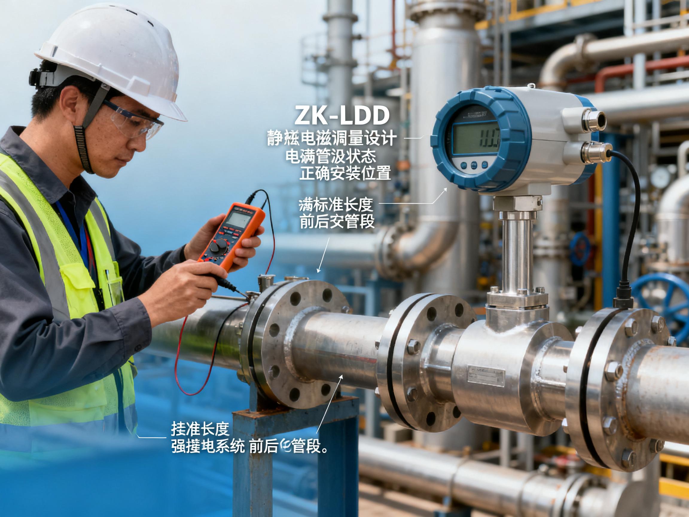 ZK-LDC电磁流量计安装后不准？可能是这4个常见操作错误导致的