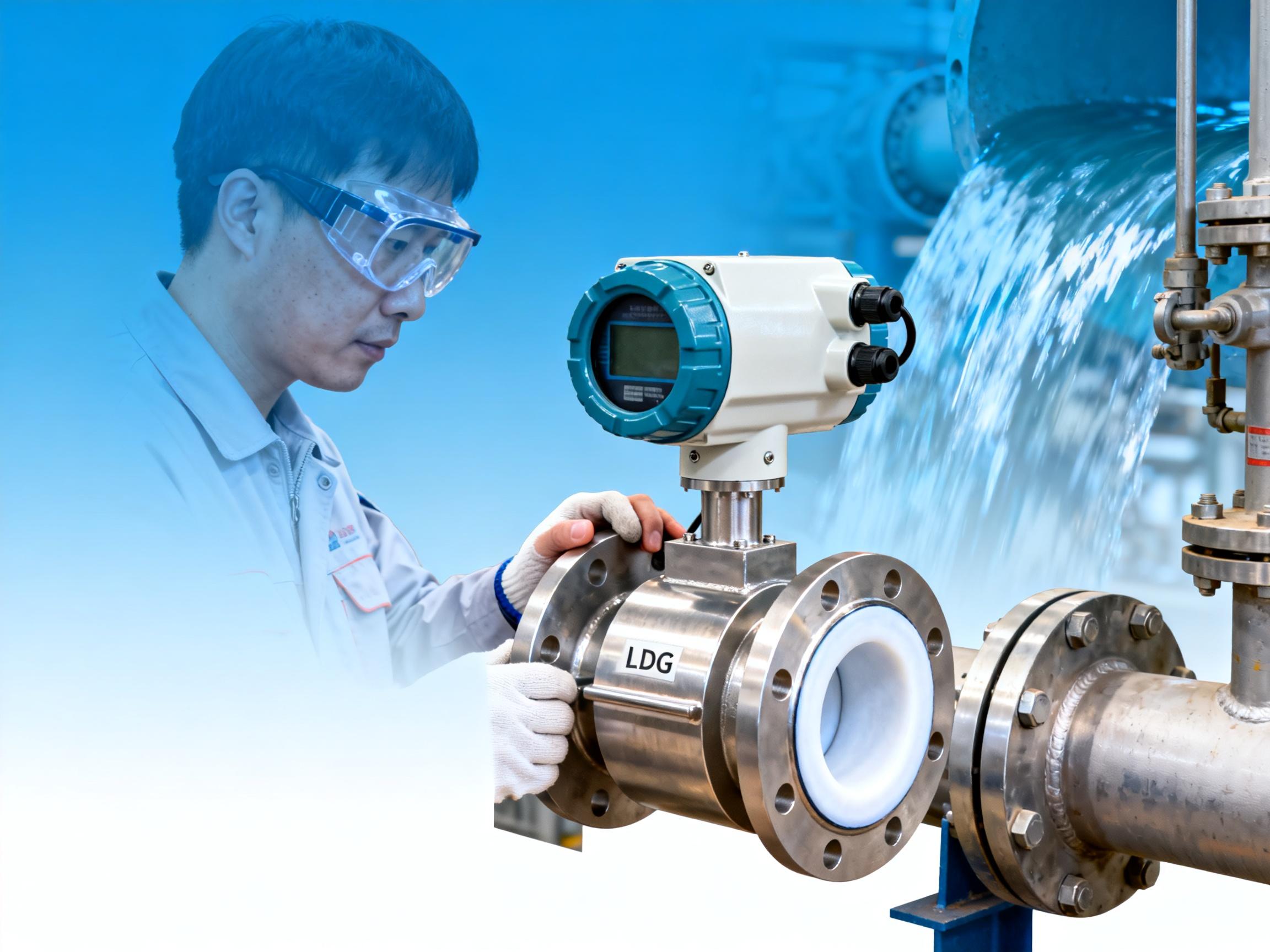 LDG电磁流量计如何解决腐蚀性液体测量难题？内衬四氟橡胶的优势解析