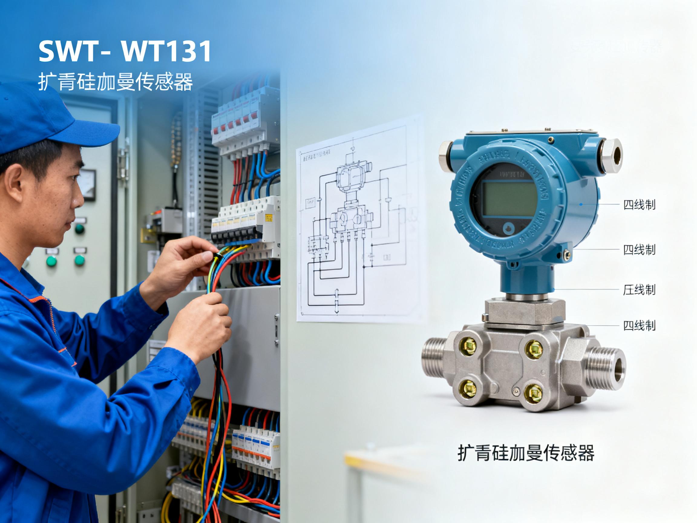 SWT-SWT131压力变送器接线图详解：扩散硅赫斯曼传感器安装步骤一目了然