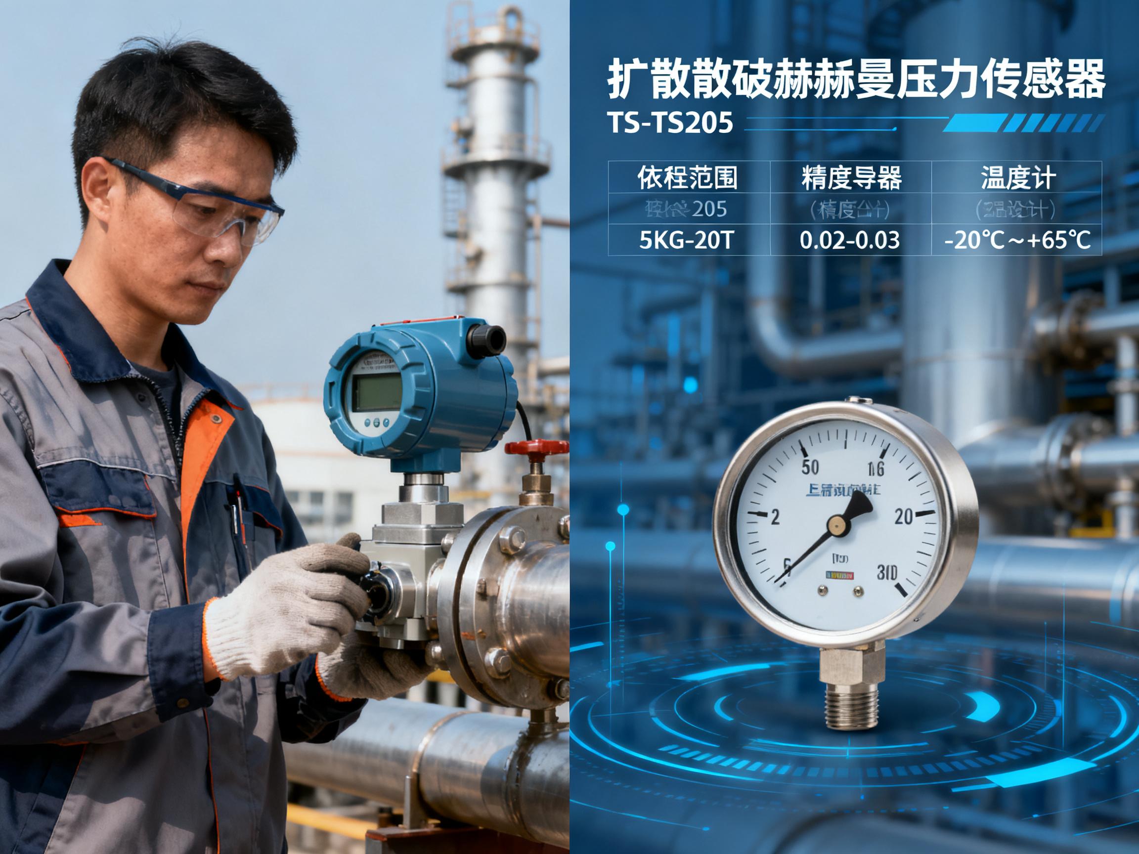 TS-TS205压力变送器选型避坑：扩散硅赫斯曼压力传感器3个关键参数