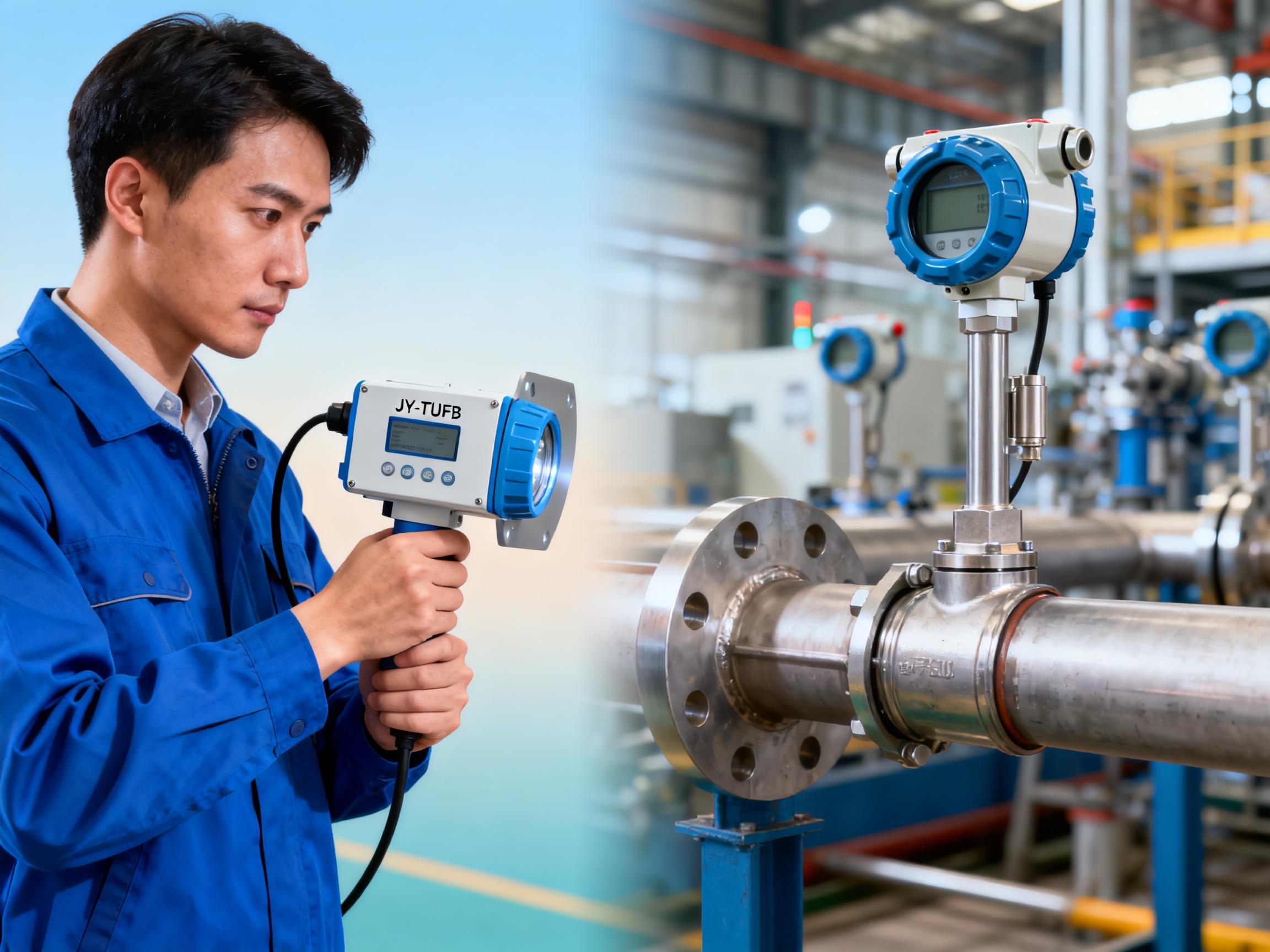 JY-TUFB与JY-TUFR对比测试：壁挂式超声波流量传感器的性能差异在哪里？
