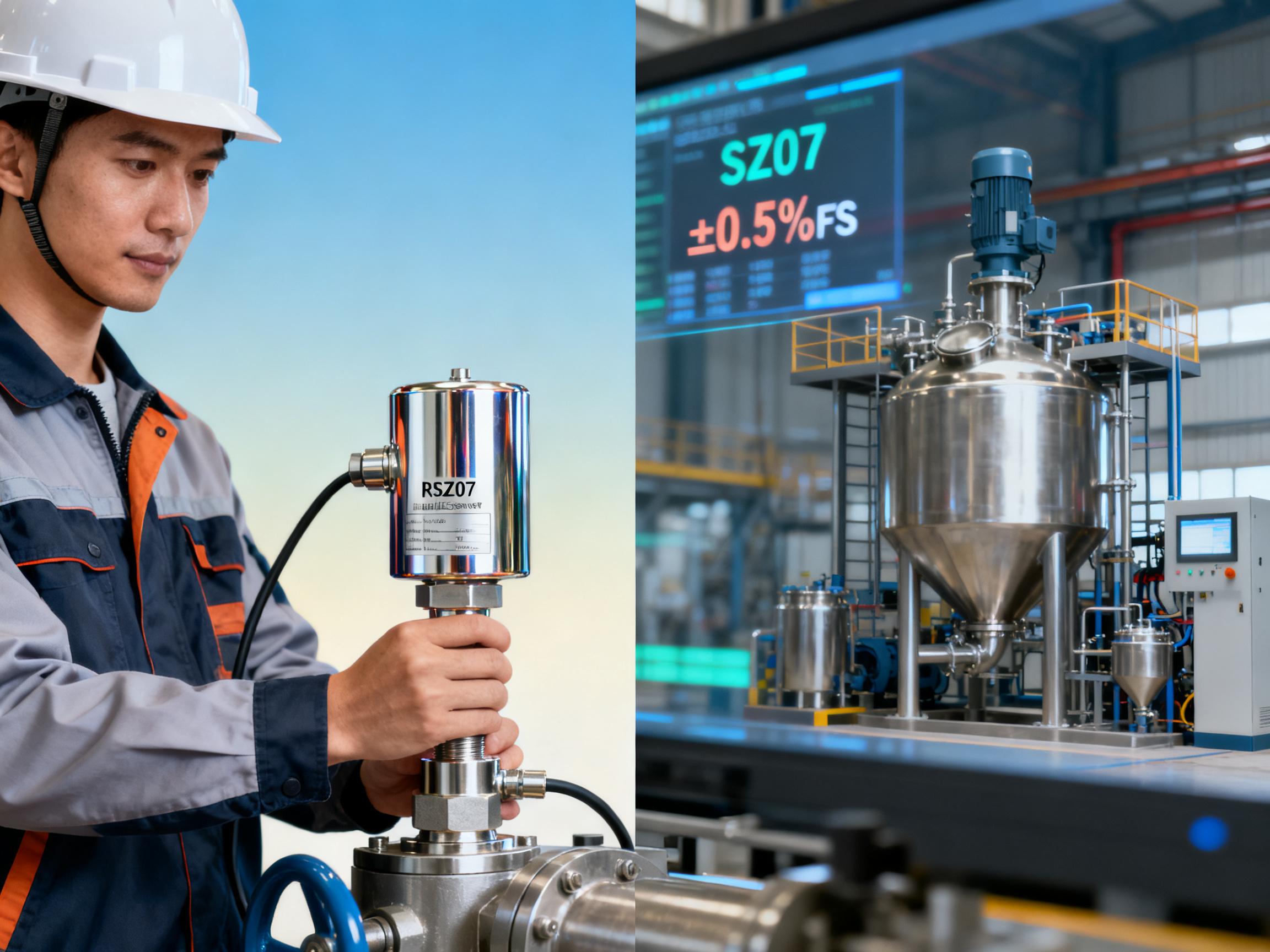 RSZ07圆柱式压力传感器在搅拌站的应用优势对比分析